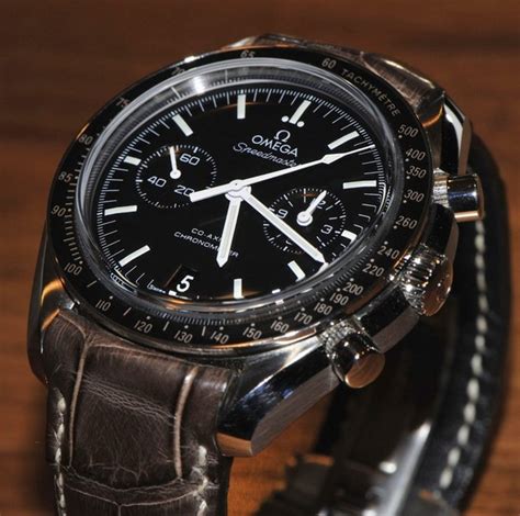 omega brown alligator strap|omega speedmaster alligator strap.